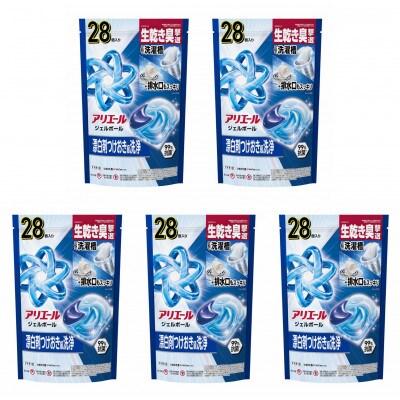 P&G　アリエールジェルボールプロ　つめかえハイパージャンボサイズ(28個入り)×5個【1591397】