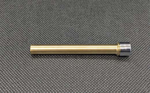 試験でも安心真鍮シャープペン芯入れ バフ研磨のクロームメッキ仕上げ キャップ付き F21E-283
