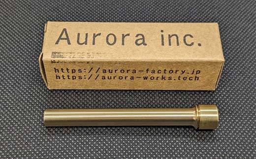 試験でも安心真鍮シャープペン芯入れ ゴールドキャップ付き F21E-284