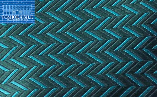 ＜高級純国産 富岡シルク100％＞ ネクタイ (ヘリンボン)＜トラッドグリーン＞ 富岡産 シルク 絹 グリーン 緑 国産 ファッション 贈り物 ギフト F21E-370