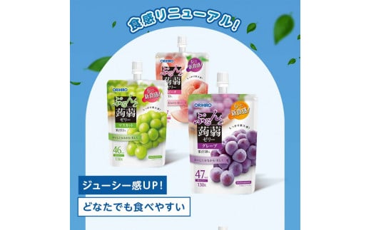 オリヒロ ぷるんと蒟蒻ゼリー スタンディング ＜3種セット＞ 計48個(16個×3種) こんにゃく ゼリー 詰合せ セット 食べ比べ 蒟蒻 コンニャク マスカット ピーチ グレープ 食品 F21E-474