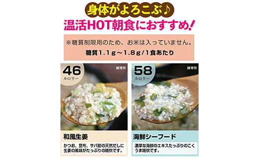 ヘルシースタイル雑炊18食セット 合計2セット(6種×3) 雑炊 和風生姜 海鮮シーフード うま辛チゲ スパイシーカレー ごぼう きのこ ヘルシー たんぱく質 食物繊維 美容 食べ比べ セット 詰合せ 食品 F20E-811