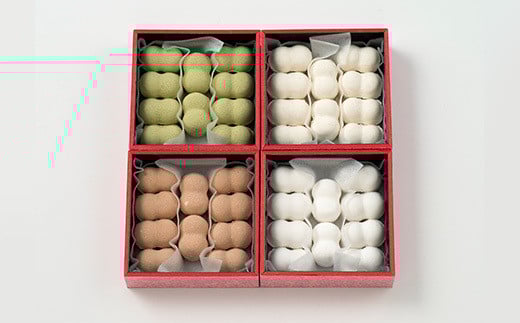 富岡銘菓 まゆこもり 4種詰合せ (各10個入) くず湯 セット 葛湯 プレーン 抹茶 生姜 ココア まゆ菓優 田島屋 ご当地 贈り物 食品 F20E-121