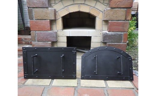 ピザ窯の蓋 ドーム型 (横52×奥行19.7×高さ34.5cm) 耐熱塗料 ピザ窯 ふた フタ 蓋 耐熱 F21E-075