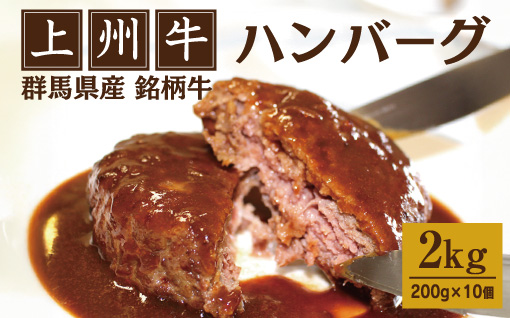 【173】上州牛ハンバーグ 2kg（200g×10個）