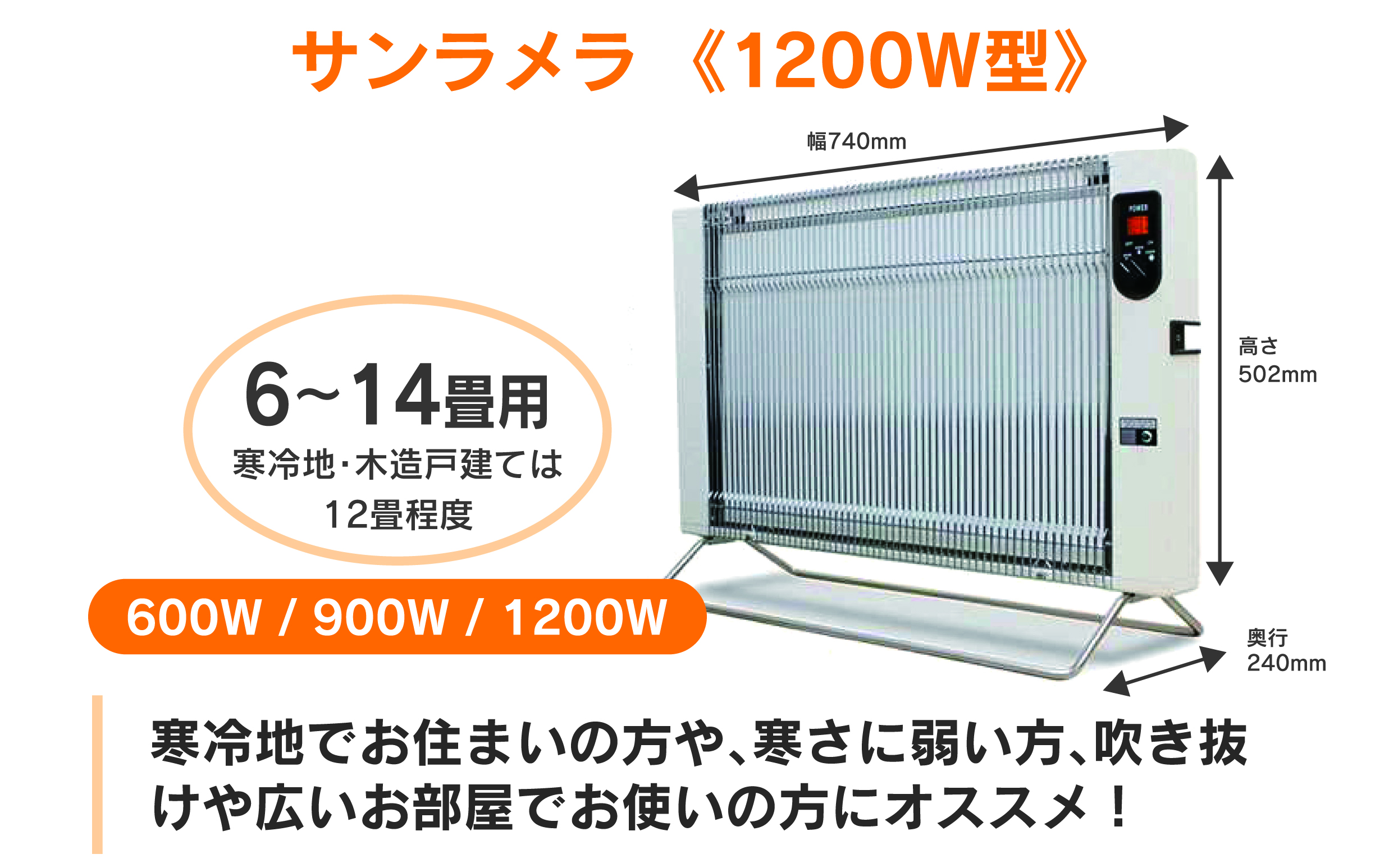【a126】遠赤外線輻射式暖房器サンラメラ 1200ｗ型　Cグリーン
