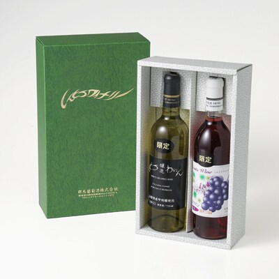 しんとうワイナリーの甲州辛口白ワイン(限定)と巨峰ワイン(限定)2本セット【1370170】