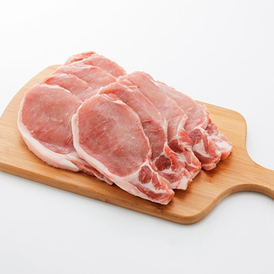 上州麦豚　ローススライス(トンテキ用)約1kg【配送不可地域：離島】【1082408】