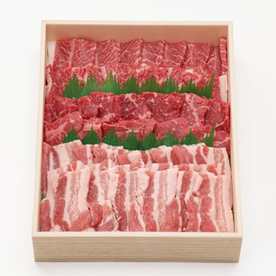 上州牛肩・モモ焼肉:榛名ポークバラ焼肉セット(合計1kg)【配送不可地域：離島】【1043021】