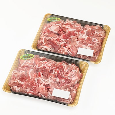 冷凍上州麦豚　モモカタ切落し　約2.4kg【配送不可地域：離島】【1082407】