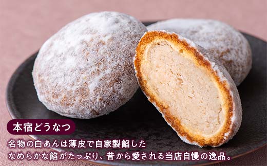 創業以来受継がれた自然素材にこだわった古月堂看板商品Bセット(富岡赤レンガカステラ1本 本宿どうなつ8個) F21K-529
