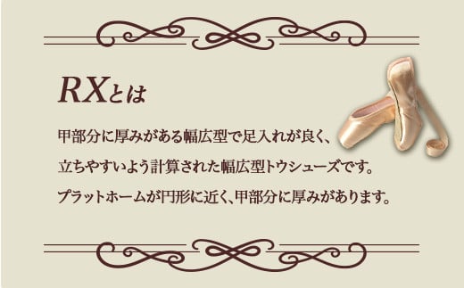 トウシューズ RX バレエ ダンス ダンサー 手仕事 伝統 上質 F21K-263