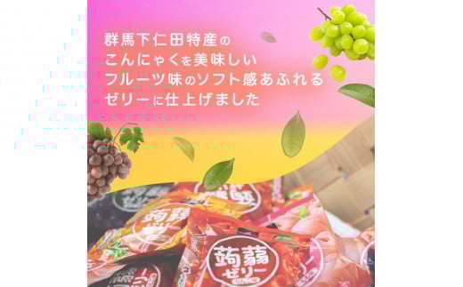 60粒入り！下仁田の蒟蒻ゼリーソフトタイプ2種 ぶどう好きセット（2種×5袋6粒入り） F21K-368