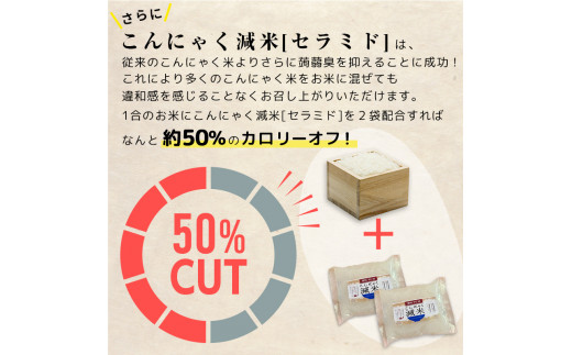 ＜定期便2ヶ月＞ こんにゃく減米 150g×10包　混ぜて炊くだけで低カロリー＆健康ごはん 冷凍可能セラミド配合 群馬県下仁田町 F21K-336