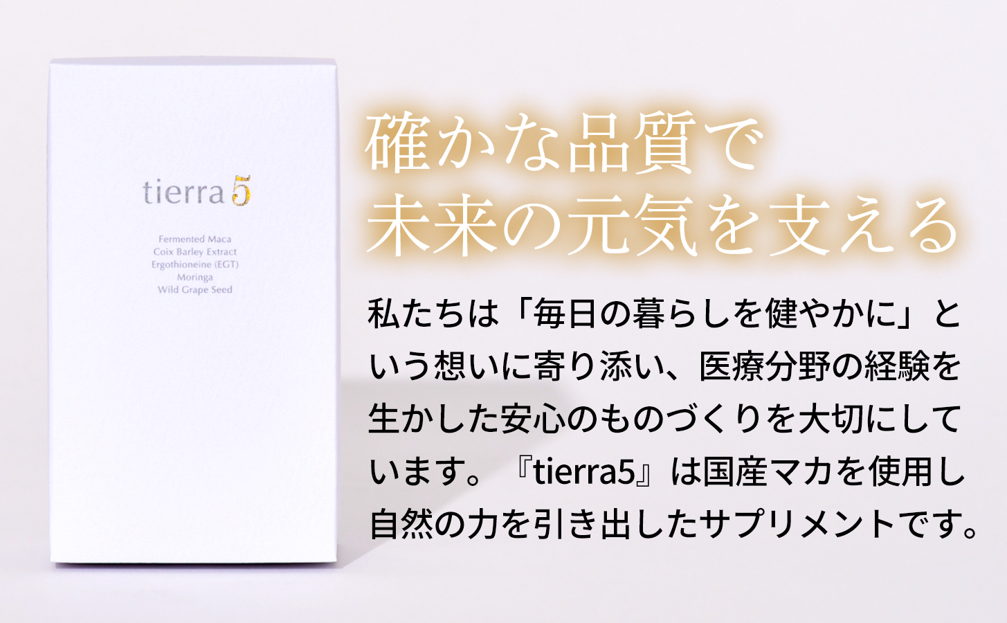 【定期便3ヶ月】tierra5（2個）1セット×3回 【素材の力を、丁寧に届ける】 マカサプリ 国産マカ 酵素分解マカ 植物由来成分 カプセルサプリ 日本製サプリ 女性向け モリンガ ハトムギ 山葡萄種子 エルゴチオネイン 栄養補助食品