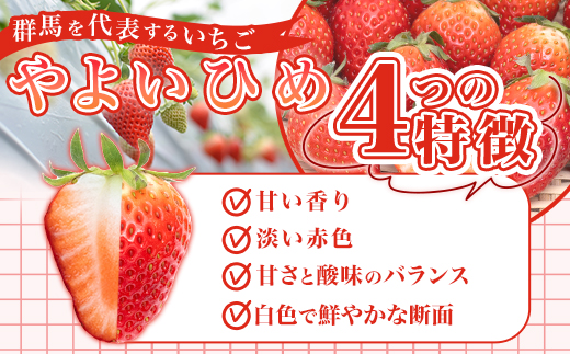 群馬県やよいひめ（いちご）約1.6kg【３年連続金賞受賞！】