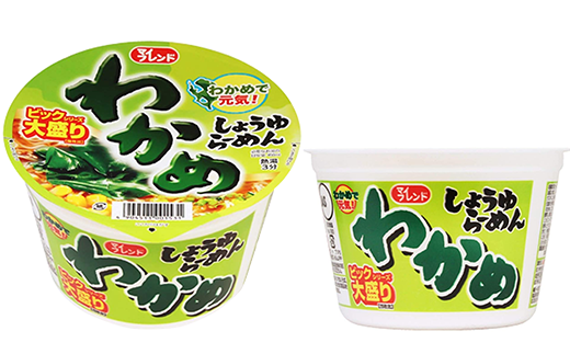 ビックわかめしょうゆらーめん、AKAGI中華そば【各１箱（計２４食）】