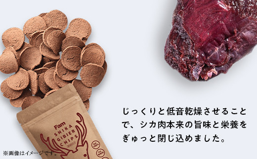 チップス30g×10袋入り「Famシカジビエチップス」国産無添加の犬用おやつ ドッグフード(間食用)