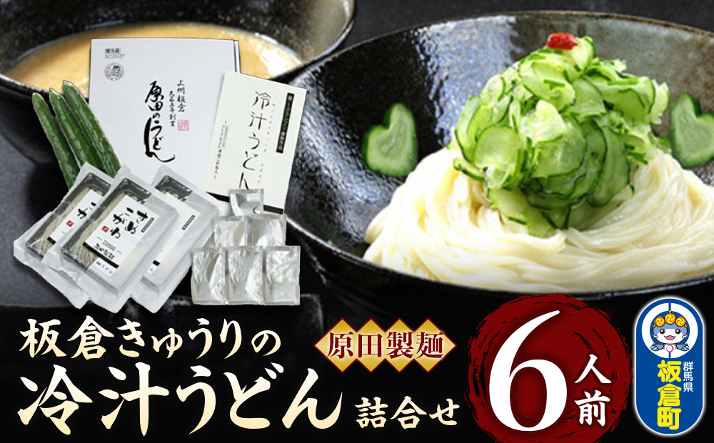 板倉きゅうりの 冷汁うどん 詰合せ 6人前