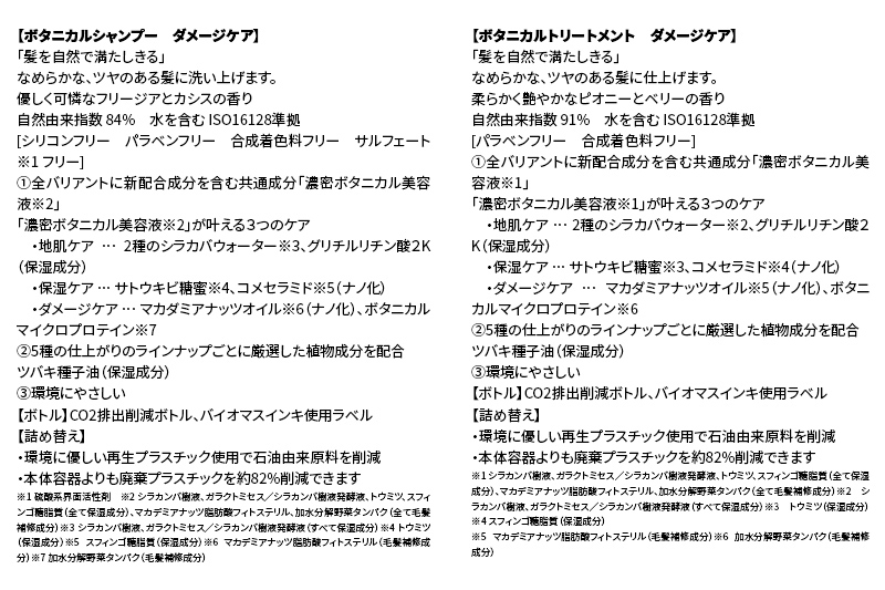 BOTANIST ボタニスト ボタニカル シャンプー＆トリートメント 詰替セット【ダメージケア】