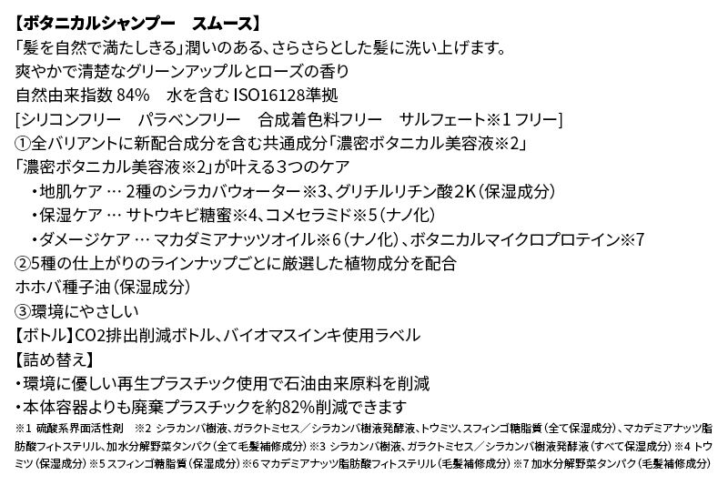 《訳あり品》 BOTANIST ボタニスト ボタニカルシャンプー 詰替 単品【スムース】【ネコポス】
