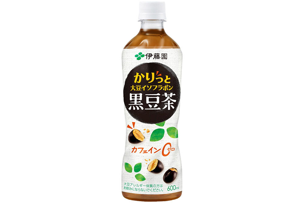 《定期便3ヶ月》かりっと大豆イソフラボン黒豆茶 600ml×24本【1ケース】 [ノンカフェイン ヘルシー お茶 ペット飲料 伊藤園 まとめ買い 箱買い]
