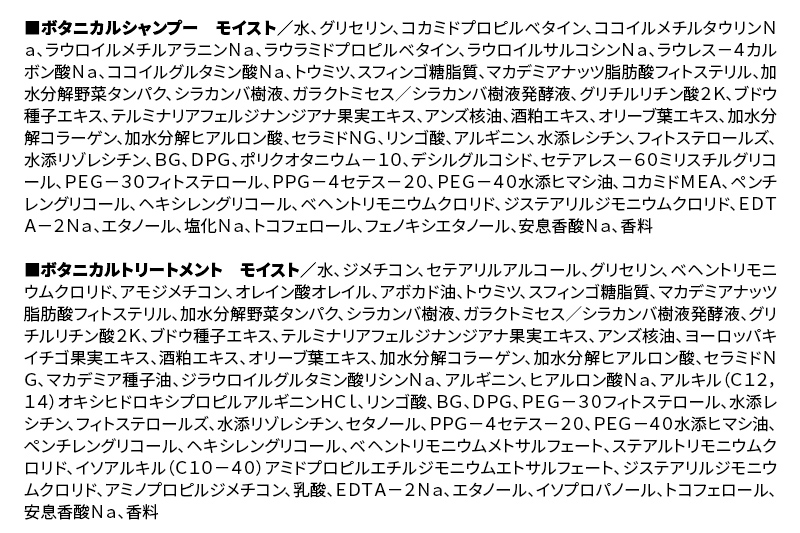 BOTANIST ボタニスト ボタニカル シャンプー＆トリートメント 大容量詰替セット【モイスト】