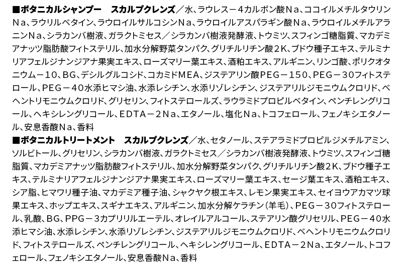 ãèš³ããåã BOTANIST ãã¿ãã¹ã ãã¿ãã«ã« ã·ã£ã³ããŒïŒããªãŒãã¡ã³ã è©°æ¿ã»ãããã¹ã«ã«ãã¯ã¬ã³ãºããã¯ããã³ãããã±ããã