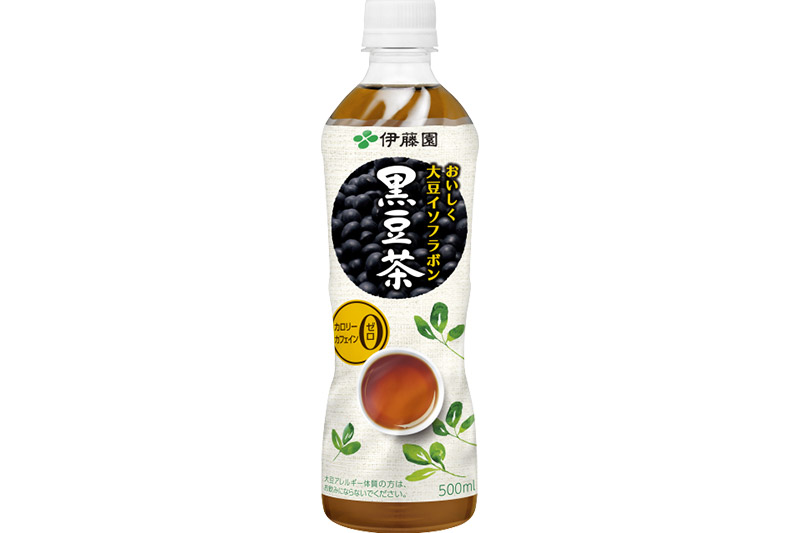 《定期便6ヶ月》おいしく大豆イソフラボン黒豆茶 500ml×24本【1ケース】