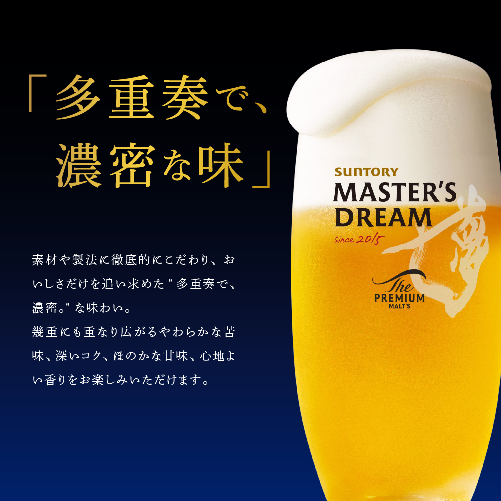 【サントリービール】　マスターズドリーム 350ml×24本