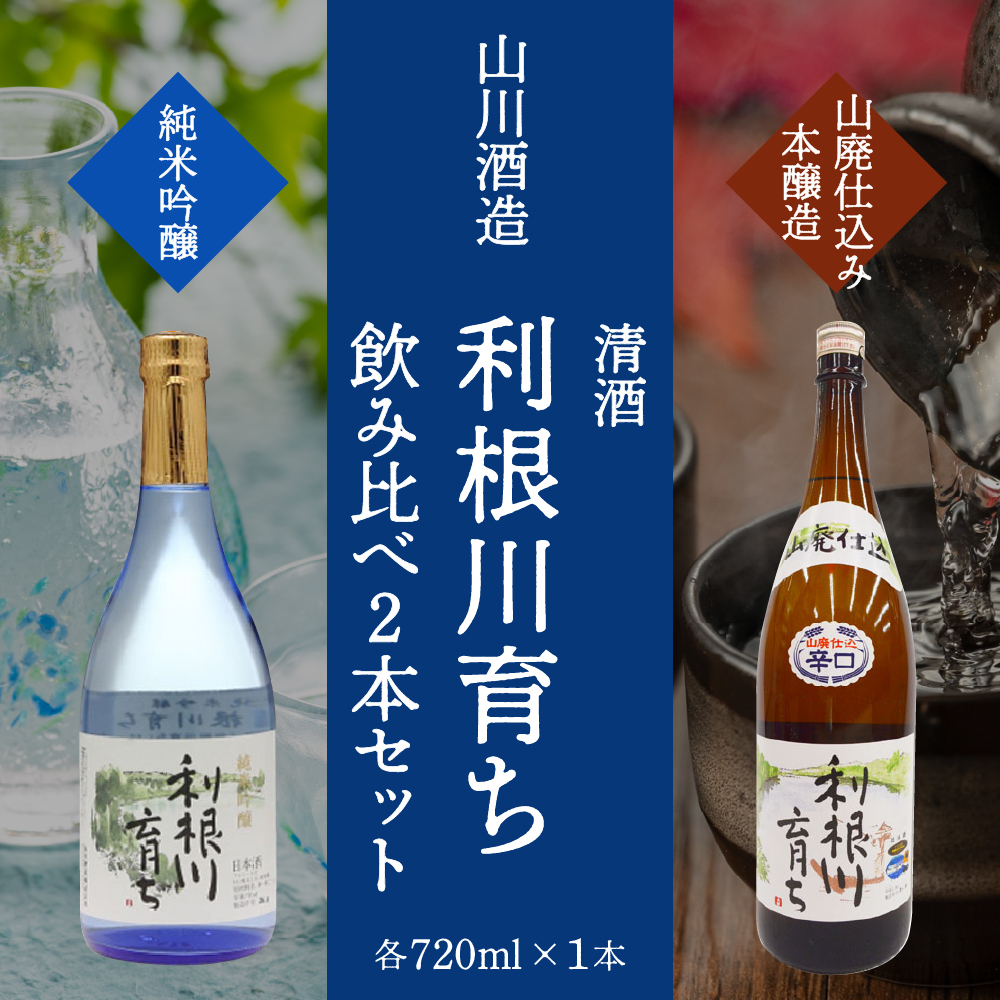 日本酒 清酒 【利根川育ち】 地酒 セット 群馬県 千代田町 ＜山川酒造＞