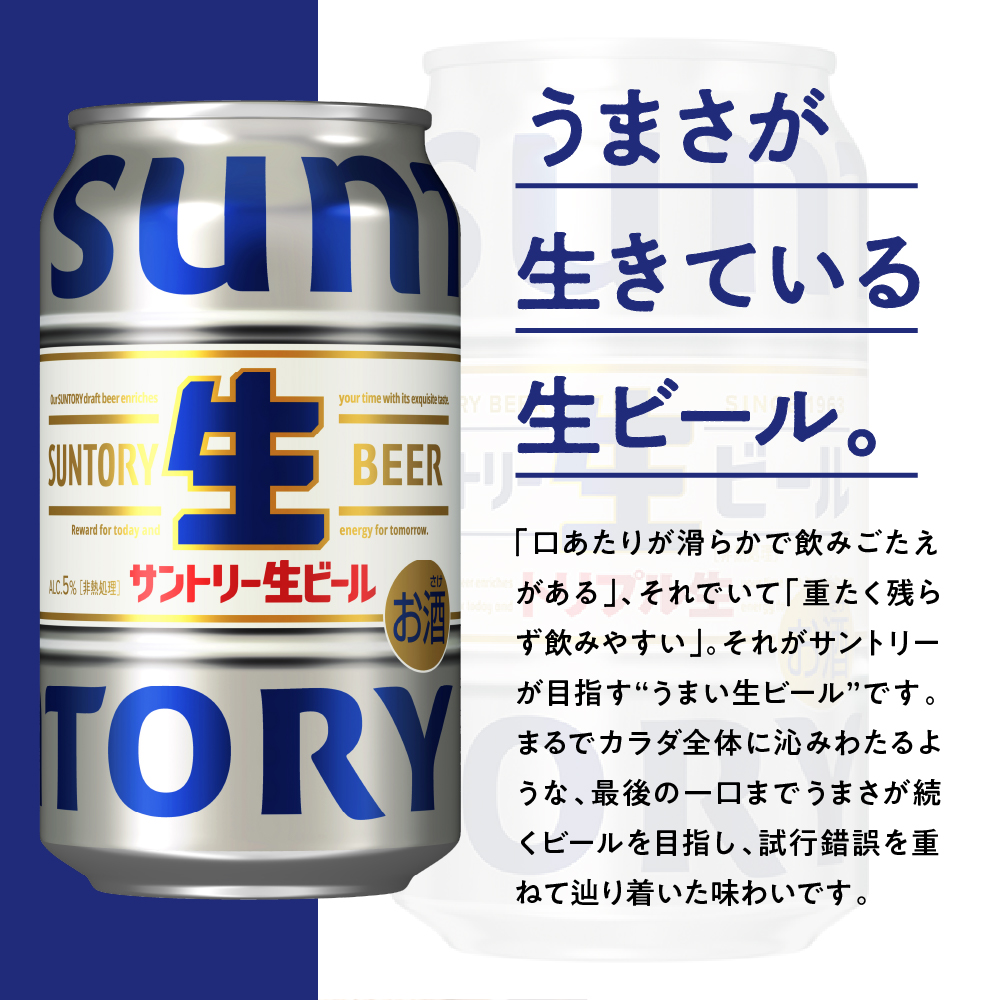 サントリー 生ビール トリプル生 350ml×24本 群馬県 千代田町