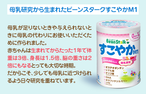 粉ミルク　ビーンスターク　すこやかM1（小缶）1ケース（12缶入）/乳幼児用　