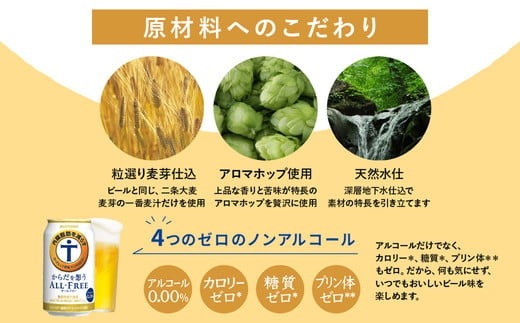 【3ヶ月定期便】サントリー からだを想うオールフリー 350ml×24本 ※離島への配送不可