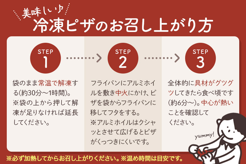 《定期便5ヶ月》自家製ピザ ジェノヴェーゼ＋キノコのビアンカ＋キノコのマリナーラ 各1枚 計3枚セット【冷凍】邑楽町 るべりえ