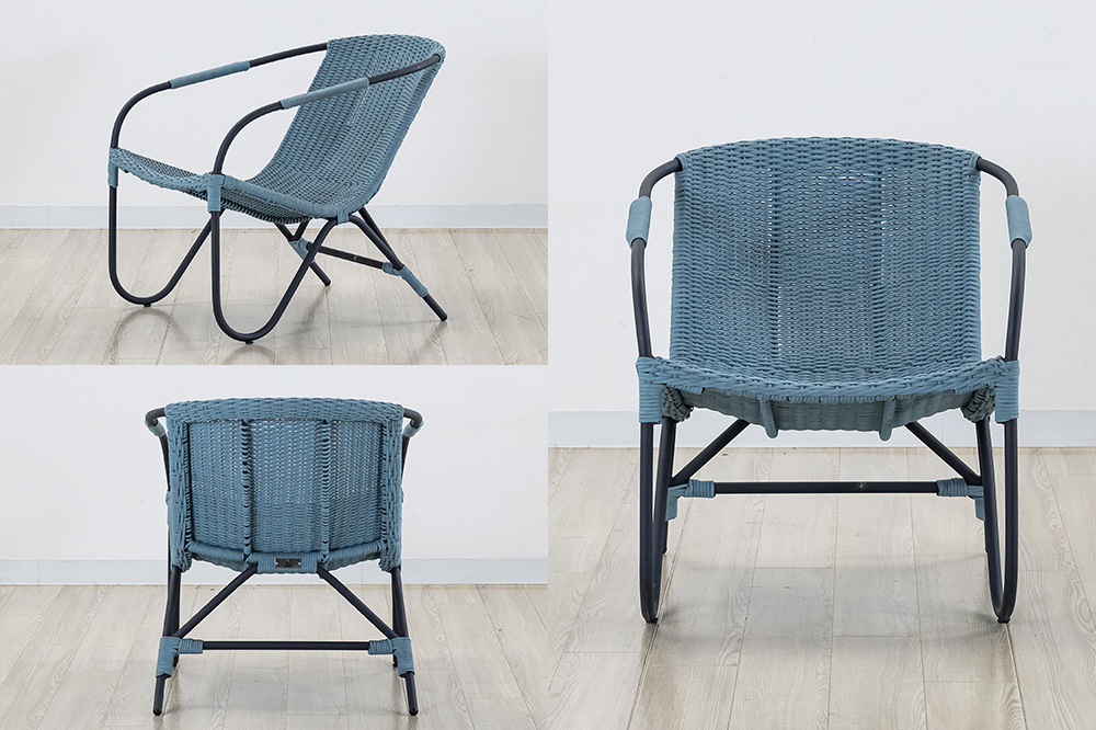 椅子 カルモ アームチェア アルミニウムフレーム ポリプロピレンロープ