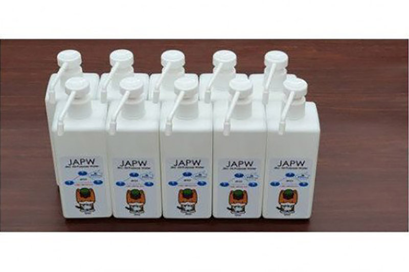 JAPW（強アルカリイオン水）ポンプ式ボトル 600ml×10本セット