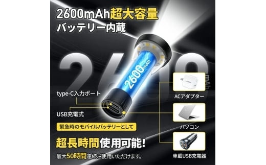 LED ランタン　ブラック　【11100-1733】