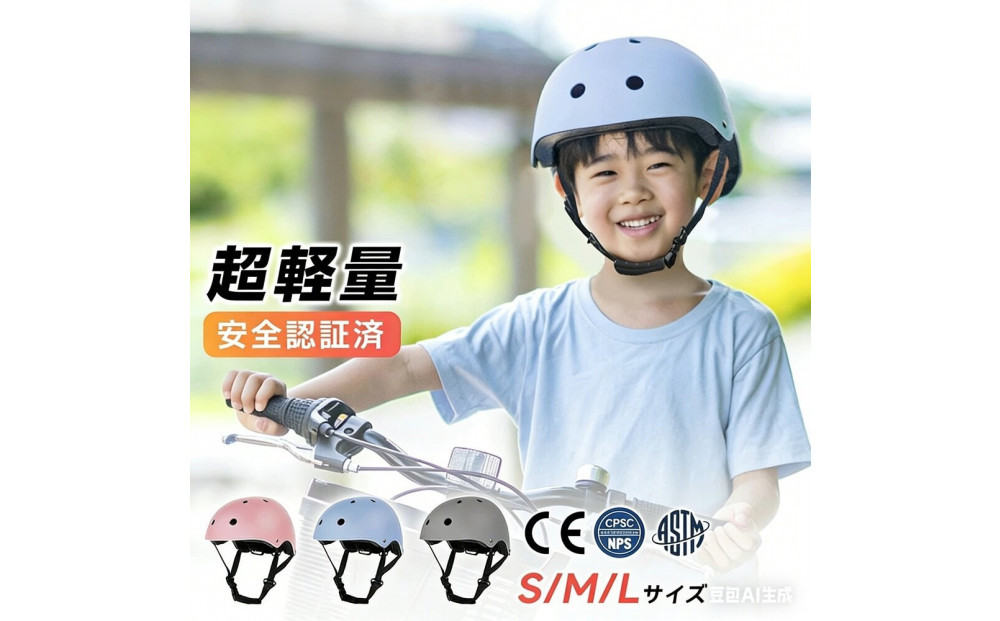 自転車ヘルメット Sサイズ  ブルー