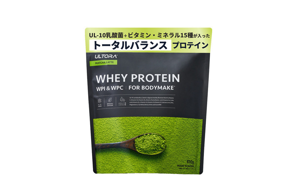 ULTORA ホエイダイエットプロテイン 810g 抹茶ラテ風味（リニューアル）
