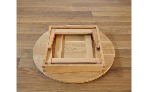 山桜のちゃぶ台 直径60cm ／ 丸テーブル 折りたたみ 木製【UMEBACHI FURNITURE】
