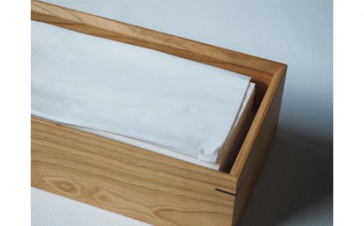 木のティッシュケース ／ 国産広葉樹 落としぶた式【UMEBACHI FURNITURE】