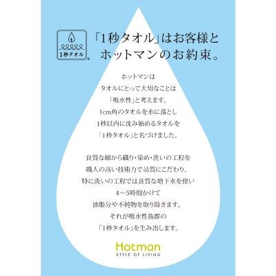 ホットマン1秒タオル　大判バスタオル2枚ギフトセット【1485535】