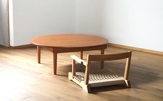 ペーパーコードの座椅子 片肘つき ／ イス ロープ 丈夫【UMEBACHI FURNITURE】