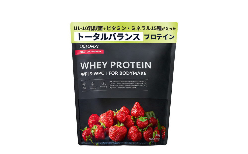 ULTORA ホエイダイエットプロテイン 810g クリアストロベリー風味（リニューアル）