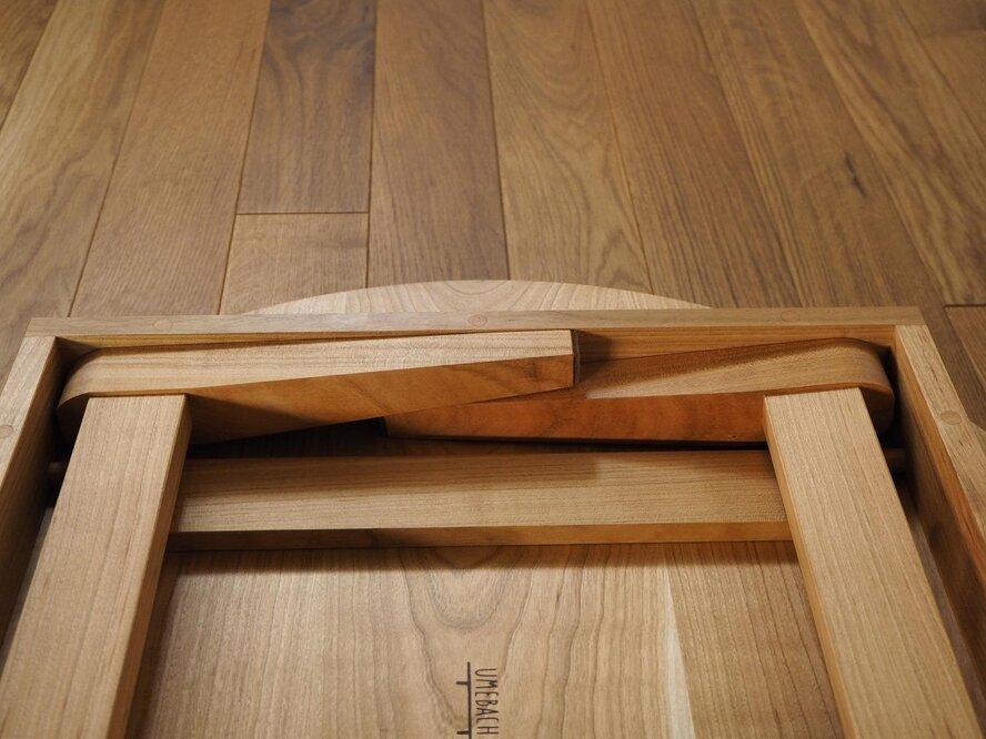 山桜のちゃぶ台 直径60cm ／ 丸テーブル 折りたたみ 木製【UMEBACHI FURNITURE】