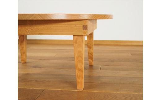 山桜のちゃぶ台 直径60cm ／ 丸テーブル 折りたたみ 木製【UMEBACHI FURNITURE】