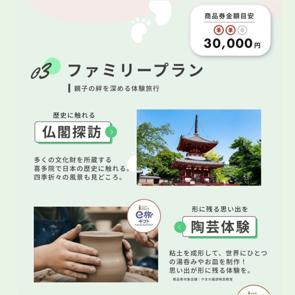【JALの旅先納税】電子商品券「小江戸かわごえe旅ギフト」 9,000円分