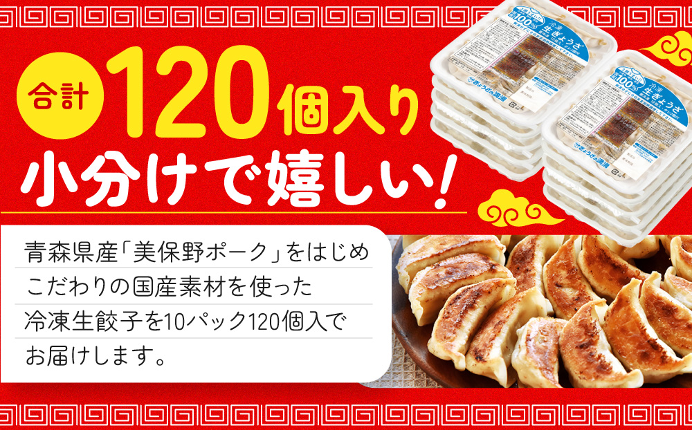 ぎょうざの満洲 冷凍生餃子10パック(120個)