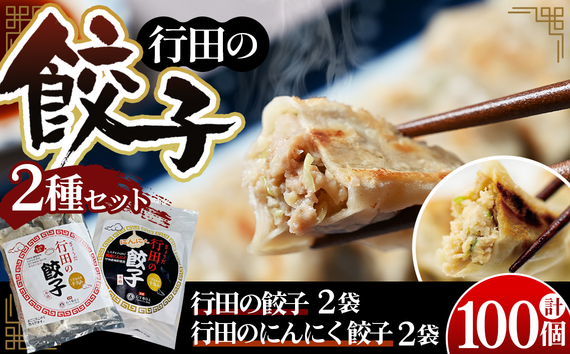 餃子セット（行田の餃子・行田のにんにく餃子）各2袋 No.418